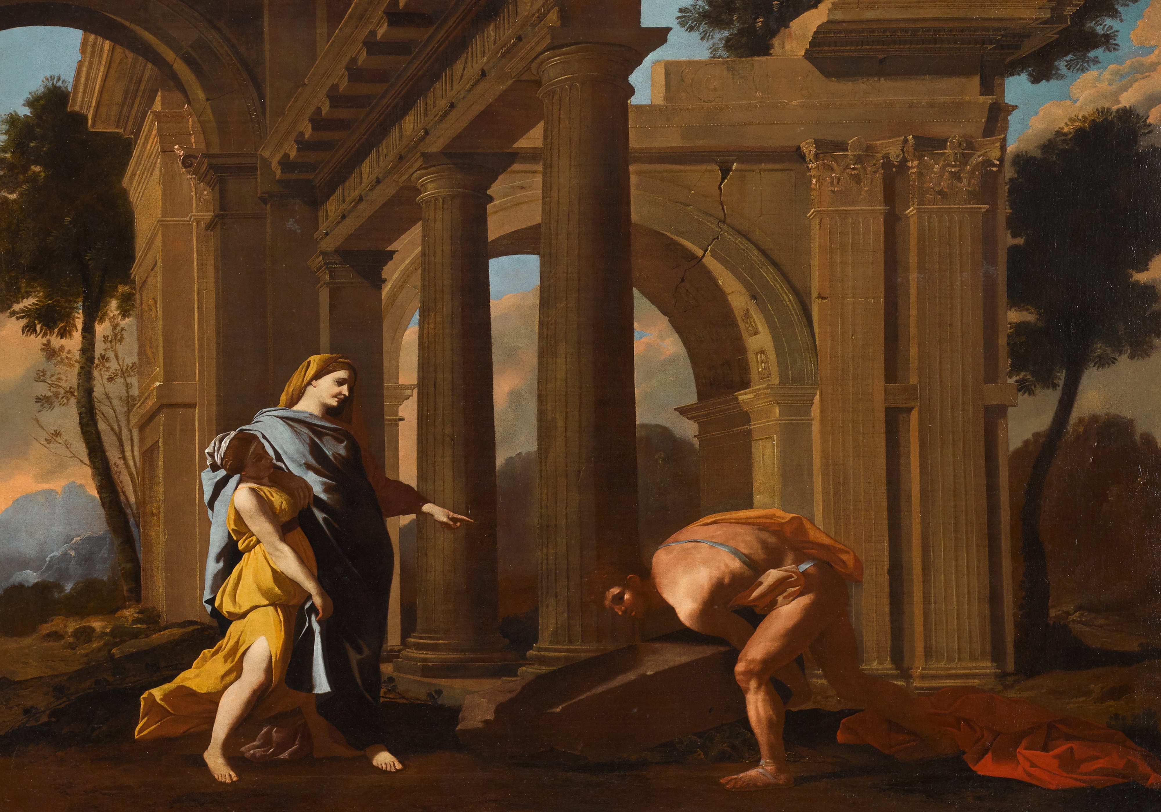 Nicholas Poussin (1594 - 1665) and Jean Lemaire (1598 - 1659) Theseus Rediscovering His Father's Sword